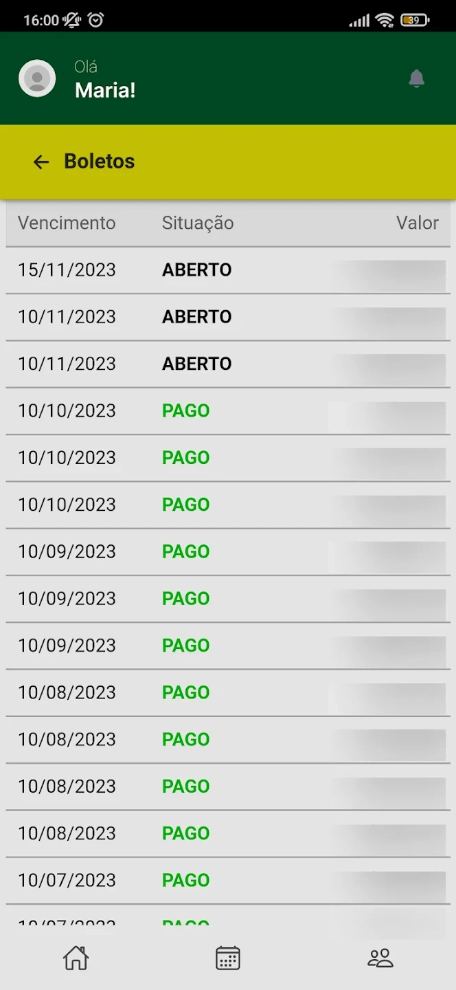 Tela de informações do aplicativo APAS Bauru Saúde