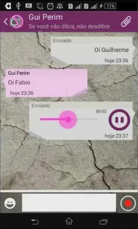 Reprodução de áudio no VibeFestApp
