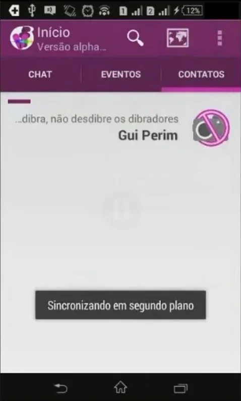 Sincronização em segundo plano no VibeFestApp